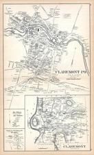 Claremont, New Hampshire State Atlas 1892 Uncolored